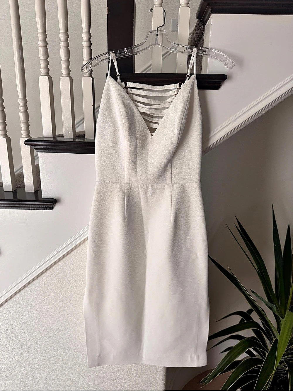 Fame & Partners Mini Dress in White Size 4 Like New